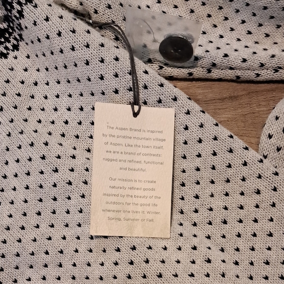 Men's Gray Patterned Cardigan Sweater - Picture 4 of 6